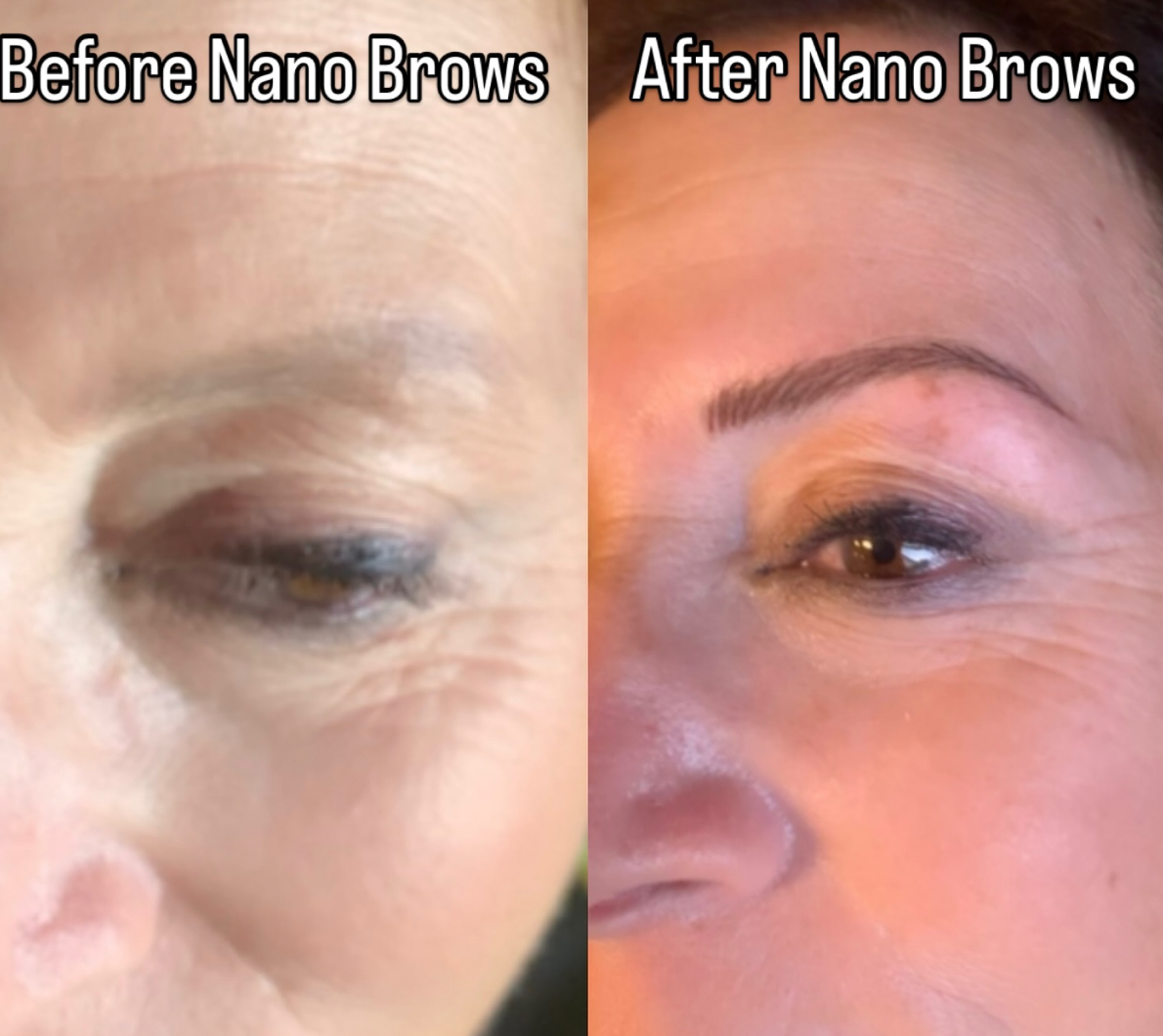 Nano brows for mature skin